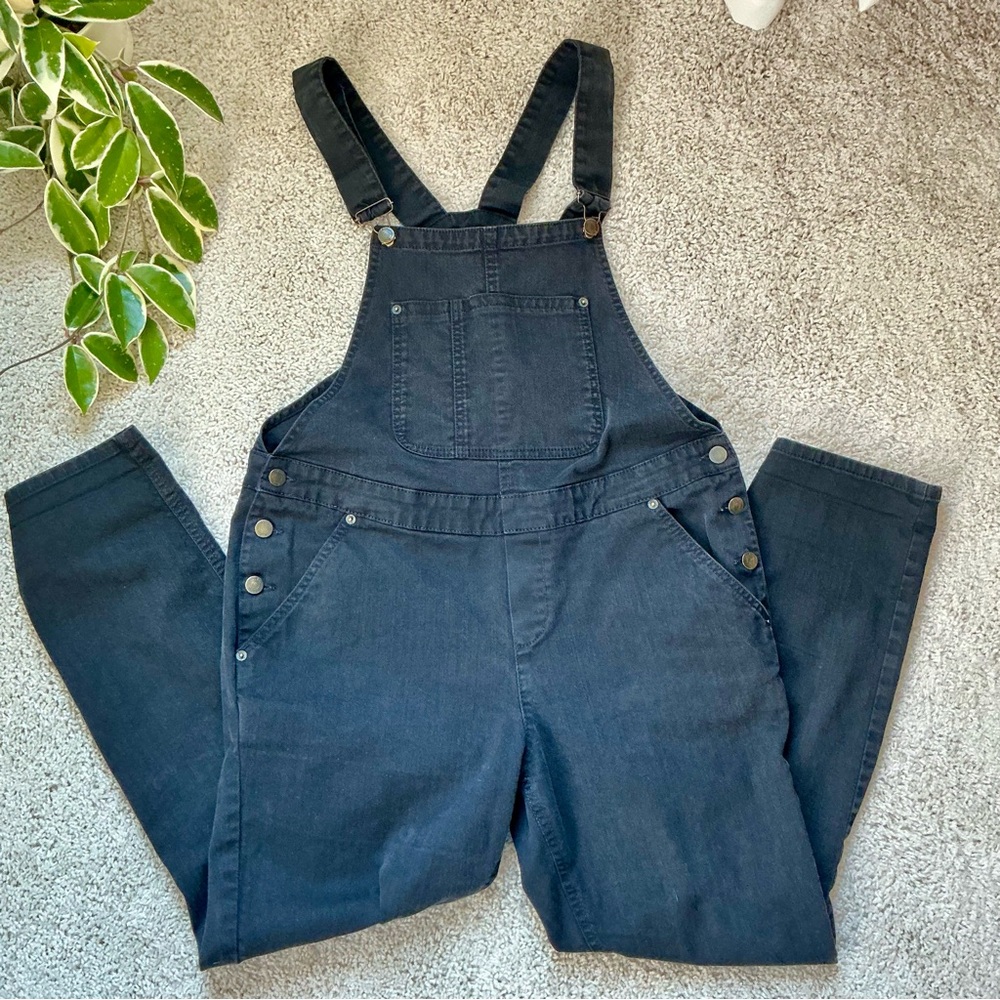 Boden Women's Black Denim Overalls